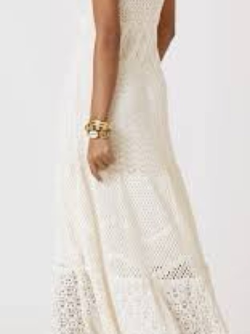 FARM Rio Ivory Crochet Maxi Dress NWOT - Picture 2 of 10